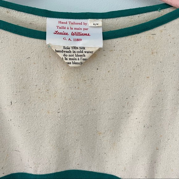 Hand Tailored 100% Raw Silk Top - Picture 5 of 8